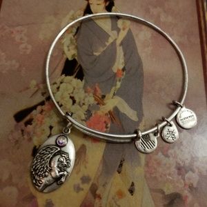 Alex and ani pegasus silver bangle.